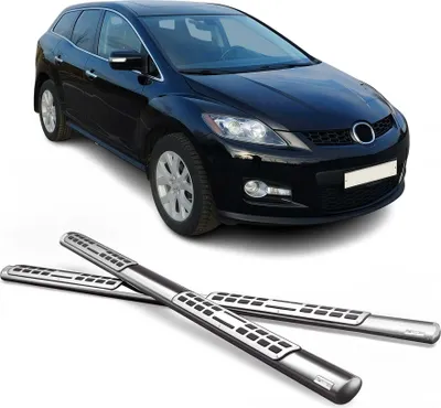 Image de Marchepieds Latéraux pour Mazda CX-7 2008-2010 Acier Inoxydable Argent