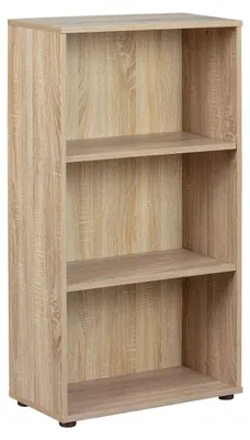 Bücherregal mit 3 Fächern, Sonoma-Eiche, 60x30x110 cm