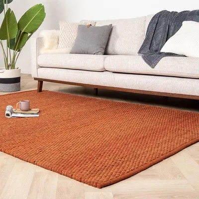 Image de Volero - Tapis en laine - Brilliant Terracotta - 160x240 cm