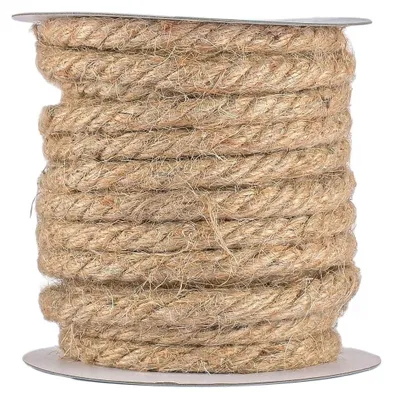 Produktbild von Vaessen Creative Juteschnur Natur 8 mm x 10 m - Gartenschnur, Küchengarn und Pak