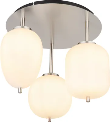 Immagine prodotto di Globo Lighting plafoniera in metallo nichel opaco, 3x E14