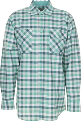 Produktbild von Planam Countryhemd langarm Gr. 45/46 grün kariert