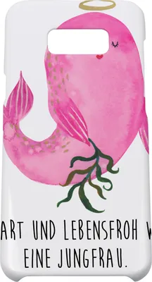 Produktbild von Mr. & Mrs. Panda Samsung Galaxy S8 plus Handyhülle  Sternzeichen Jungfrau - Weiß - Geschenk, Jungfer, Handy Case, Cover, Geburtstag September, Meerjungfrau, Hülle