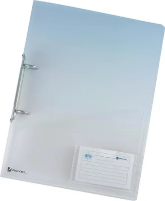Produktbild von Ringbuch Ice A4 PP 2 Ringe 25mm transparent Packung mit 10 Stück