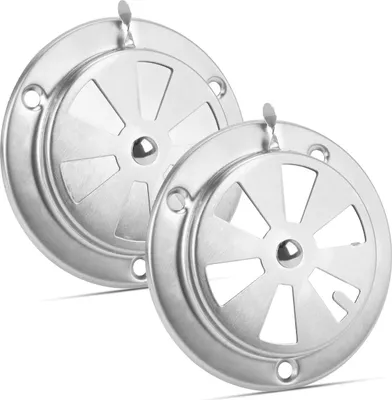 Produktbild von 2er Set Hochwertiges Edelstahl Lüftungsgitter, 94mm lüftungsgitter rund, Auslass, Grill, für Gasofen, Grillparty, Hühnerstall