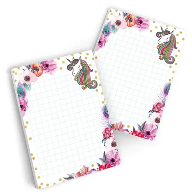 Imagen del producto de Juego de 12 mini-cuadernos con temática de unicornios