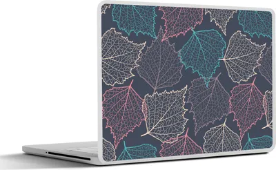 Produktbild von MuchoWow® Laptop Aufkleber Sticker Cover Herbst - Muster - Laub 31x22.5 cm - Laptop-Deko