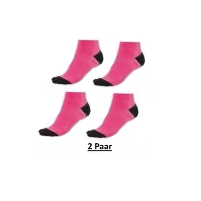 Produktbild von 2 Paar crivit Sports Sportsocken, pink/schwarz, Größe 39-42