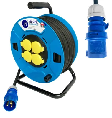 Produktbild von Gummi-Verlängerungskabel CEE H05RR-F 3x2,5 mm² auf Kabeltrommel 15m