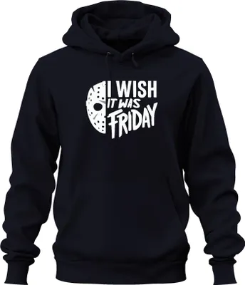 Obrázek produktu pro Freitag13 Grusel Halloween Uni mikina s kapucí Kapuzenpullover, Navy, 3XL