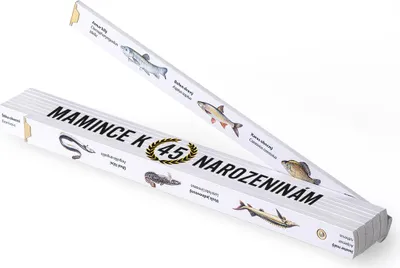 Zdjęcie produktu dla Metrie, miara składana wędkarska Block-52, nadruk „Dla mamy na urodziny”, 2 m