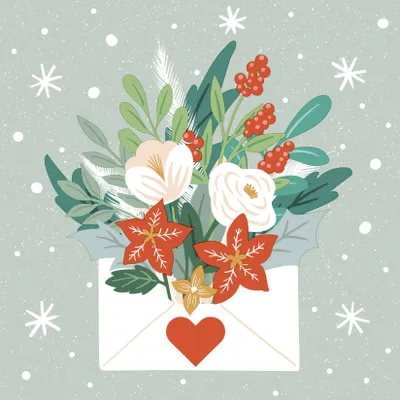 Produktbild von Servietten 33x33 cm - Christmas letter