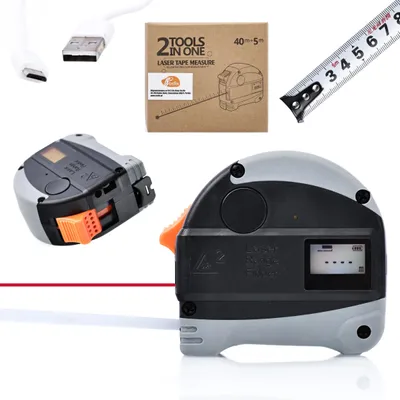 Produktbild von Rosfix Digitaler Laser-Entfernungsmesser mit Messgerät