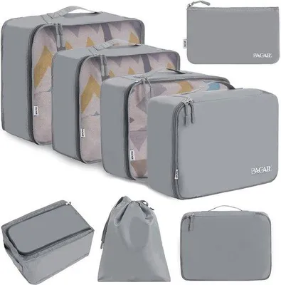 Produktbild von Famanu Packwürfel Set 8-teilig - Kofferorganizer für Reisen