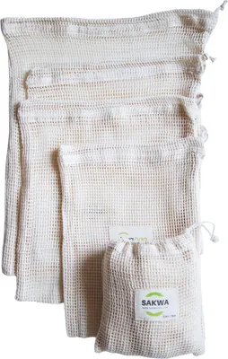 Produktbild von Sakwabag - Gemüse & Obst Tasche - Biologisch Baumwolle - 5 Stück