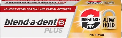 Produktbild von Blend-A-Dent | Prothesenkleber - 40 g - Geschmacklos - Starker Halt - 1 Stück - Kleber Für Voll- Und Teilprothesen