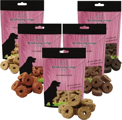 Produktbild von 5x 500g Schecker Belohnungsringe Spar-Set - Hundeleckerie mit besonders vielen Cerealien