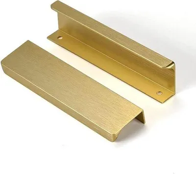 Obrázok produktu pre Hliníkové úchyty so skrytými držadlami – 6 ks – čierne – 64 mm