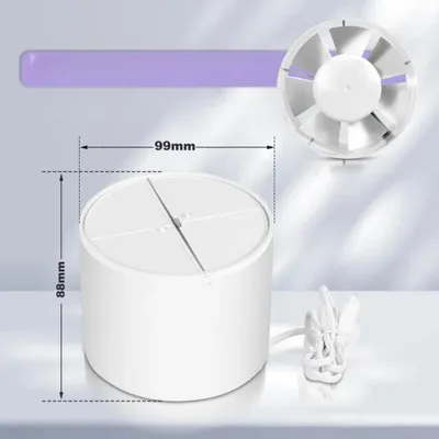 Obrázok produktu pre Ventilátor s priemerom 100 mm – Prietokový ventilátor – Odťahový ventilátor pre kúpeľňu a kuchyňu – Vhodný pre ventilačné potrubia – Pre suterény, podkrovia a growboxy – Pre ventilačné systémy HVAC