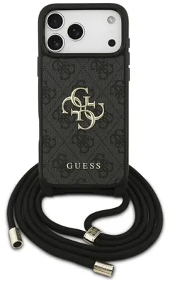 Produktbild von Etui Guess 4G Big Logo Cord Stap Crossbody Na Iphone 17 Pro Max - Czarne