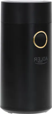 Obrázok produktu pre Elektrický mlynček na kávu z nehrdzavejúcej ocele, 150 W – kapacita až 75 g – mlynček s bezpečnostnou poistkou – čierno-zlatý