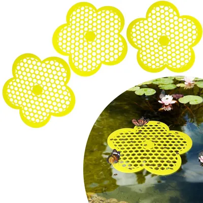 Produktbild von Schwimmende Bieneninsel in Blumenform, 3 Stück Insektentränke für Garten, Balkon, Teich & Outdoor Dekoration