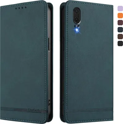 Obrázek produktu pro Pouzdro pro Huawei P20, retroPolyuretankožené flip pouzdro s stojánkem a přihrádkami na karty Zelený