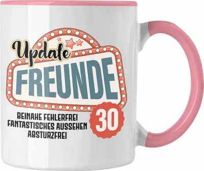 Produktbild von Trendation - 30. Geburtstag Tasse Frau Mann Geschenk 30er Geschenkidee 30 Mutter Vater Lustiger Spruch (Rosa)