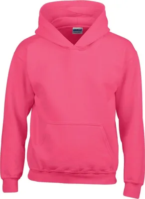 Produktbild von Gildan Kinder Sweatshirt mit Kapuze BC469 (XL) (Dunkles Pink)