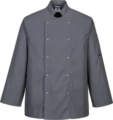 Produktbild von Portwest C833 Suffolk Kochjacke Slate Grey Gr. S