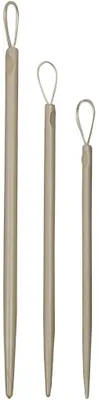 Produktbild von Wollnadeln, L: 6+7+8,5 cm, 3 verschiedene Größen, grau