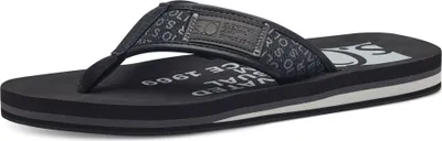 Produktbild von s.Oliver Herren Zehentrenner Pantolette Strand Schwimmbad Badeschuh 5-17212-42, Größe:43 EU, Farbe:Schwarz