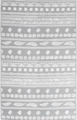Image de vidaXL Tapis d'extérieur ARAKIL Gris 190x290 cm PP