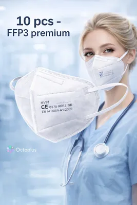 Zdjęcie produktu dla Maska Ochronna Ays FFP3 Biały 10 Szt. Do Ochrony I Higieny Opakowanie Produkt