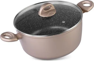 Produktbild von Topf MagicHome Coffee Brown Line, 24 cm, 4000 ml, mit Deckel