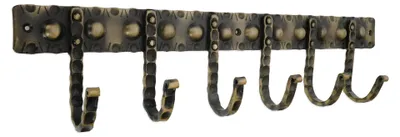 Wand-Kapstokhaken, 6 Haken, Eisen, Antik, 470 mm