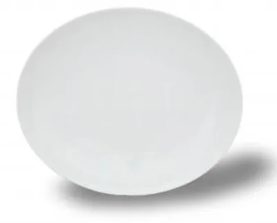 Produktbild von Flacher Teller, tschechisches Porzellan, Loos, 30 cm, weiß, Thun 1794