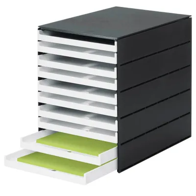 Produktbild von styro Schubladenbox styroval PRO, weiß, mit 10 Schubladen