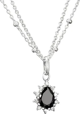 Produktbild von Thomas Sabo Halskette True Romance Schwarz Zirkon Silber KE2294-643-11