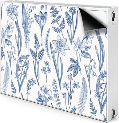 Produktbild von Magnet Heizung Verkleidung Abdeckung Heizung Heizkörperabdeckung 90x60 cm  - Forstwirtschaft, Blumen