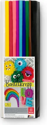 Produktbild von Werola Krepppapier Regenbogen farbsortiert 31 g/qm 10 Rollen