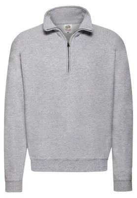 Produktbild von Fruit of the Loom - "Classic" Sweatshirt Reißverschluss für Herren/Damen Uni LT1874 (L) (Grau meliert)
