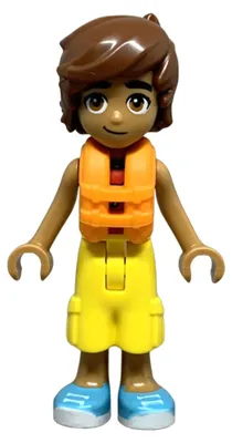 Produktbild von LEGO Minifigur Friends Leo - Red and White Sleeveless Wetsuit (frnd0744)