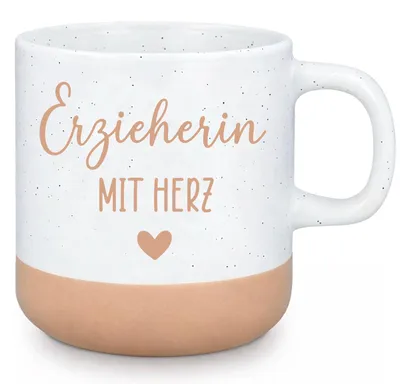 Keramiktasse 'Pädagoge mit Herz' 450 ml Geschenk