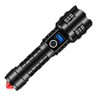 Produktbild von 2000 Lumen LED-Taschenlampe mit Zoom & USB-C - 3W COB Technologie, 2000mAh Akku/Batteriebetrieb, IPX4 Wasserdicht, Magnetfuß & SOS-Modus