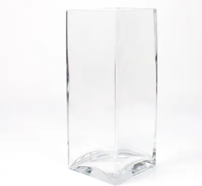Produktbild von INNA-Glas Kastenvase - Säulenvase Jack aus Glas, klar, 14x14x35cm - Bodenvase - Blumenvase