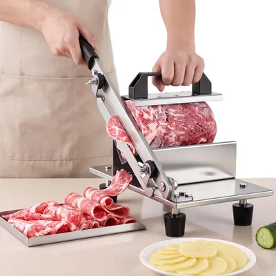 Handschaaf für gefrorenes Fleisch, Edelstahl, einstellbare Dicke