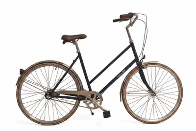 Produktbild von Dallas Bike Damenfahrrad 28 Zoll - Nexus 3-Gang - Rahmen XL 22" - Retro Cityrad - Dunkelblau-Braun