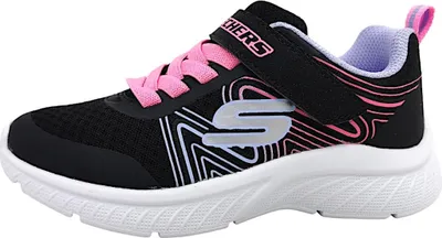 Produktbild von Skechers Microspec + Swirl Sweet Sportschuhe Kinder Laufschuhe Schwarz, Schuhgröße:31 EU
