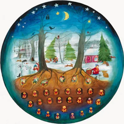 Produktbild von Adventskalender, Adventskalender: Ein Adventskalender zum Aufstellen oder Aufhängen mit 47 Türchen zum Öffnen